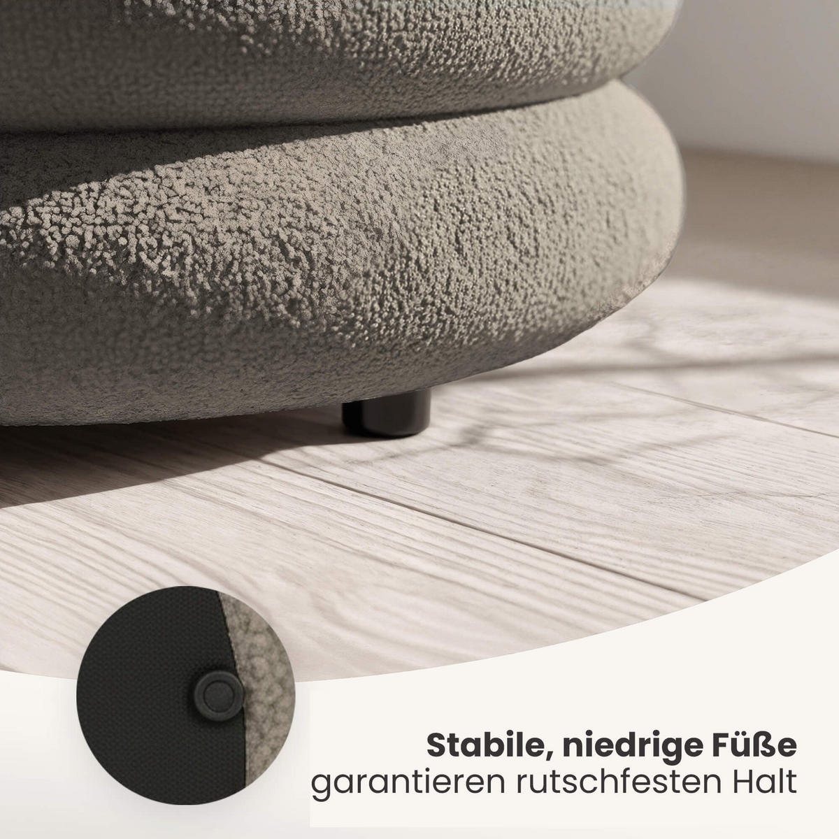 SITZBANK Mocha - Mokka, Textil/Metall (100/42/42cm) - Akord