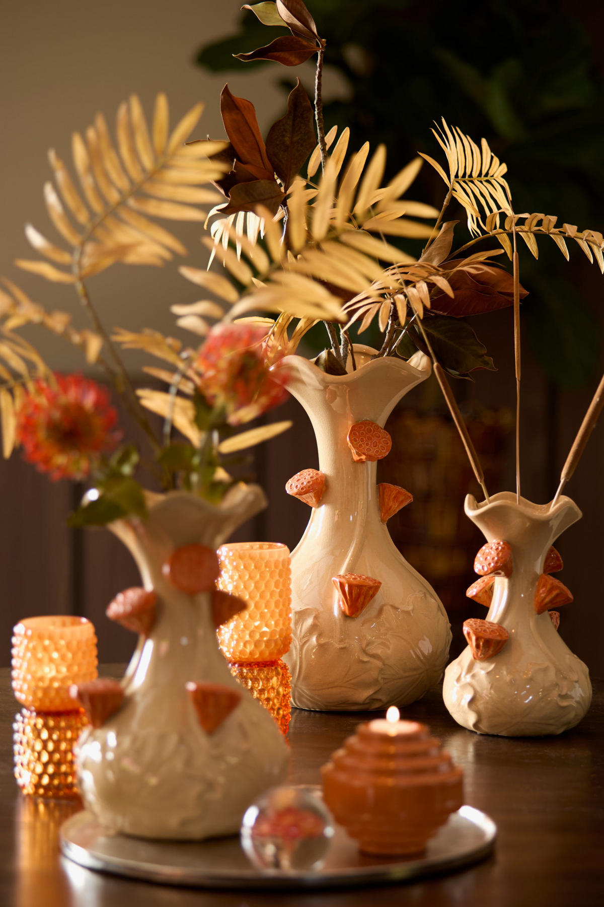 VASE Odali Weiß Ø24/40 cm - Weiß, Keramik (40cm) - Light & Living