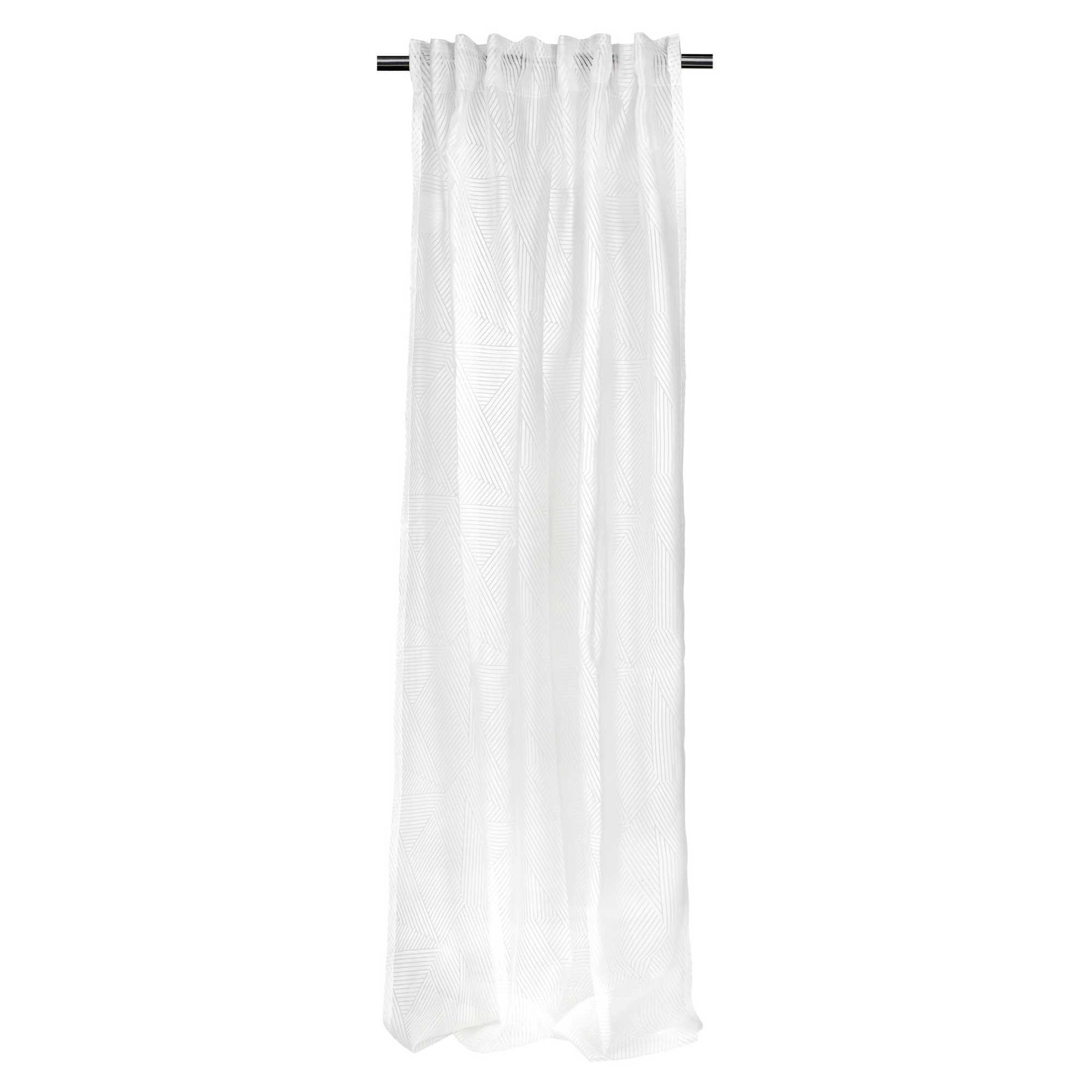 SCHLAUFENVORHANG BETHANY ALS AUSBRENNER BETHANY transparent - Weiß, Textil (130/1/250cm) - Esprit