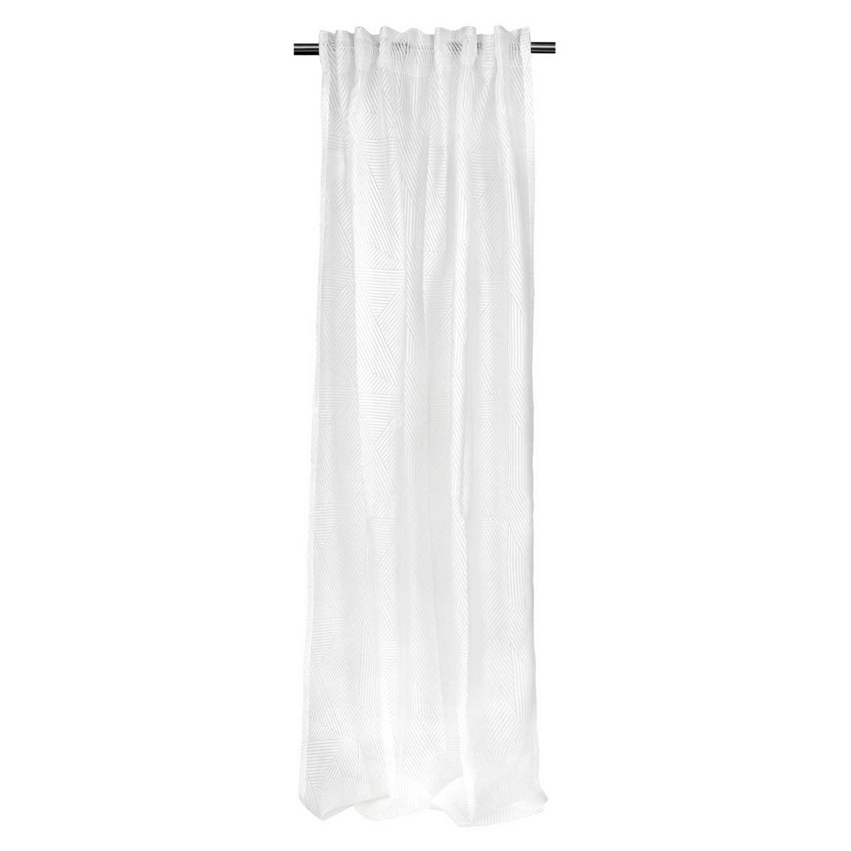 SCHLAUFENVORHANG BETHANY ALS AUSBRENNER BETHANY transparent - Weiß, Textil (130/1/250cm) - Esprit