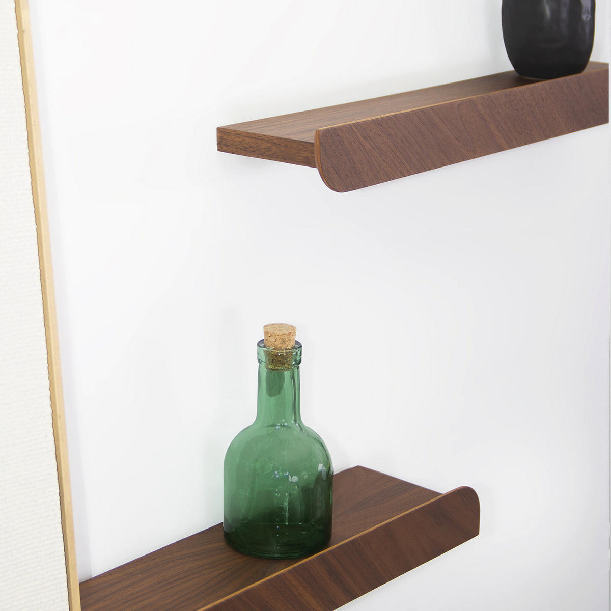 WANDREGAL Cielo groß - Walnussfarben, Holz (74/5/11cm) - Woodendot