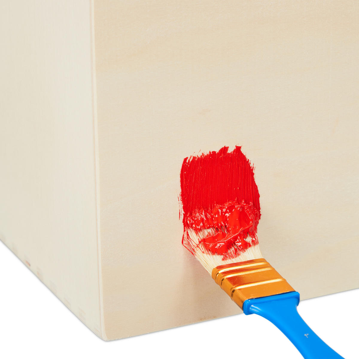 ZÁSUVKOVÝ box - krémová, drevo/kompozitné drevo (40/28/20cm) - Relaxdays