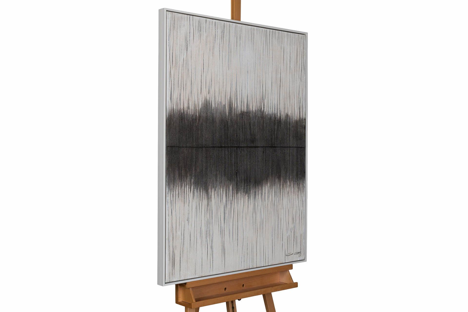 KUNSTLOFT RUČNĚ MALOVANÝ AKRYLOVÝ OBRAZ ŠEDÝ, 75/100 CM