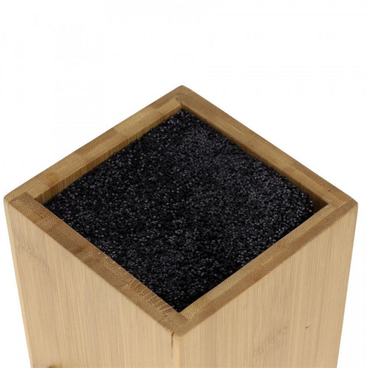 MESSERBLOCK Braun 10.5/10.5/10.5 cm KH1558 - Braun, Naturmaterialien (10.5/10.5/10.5cm) - Kinghoff 