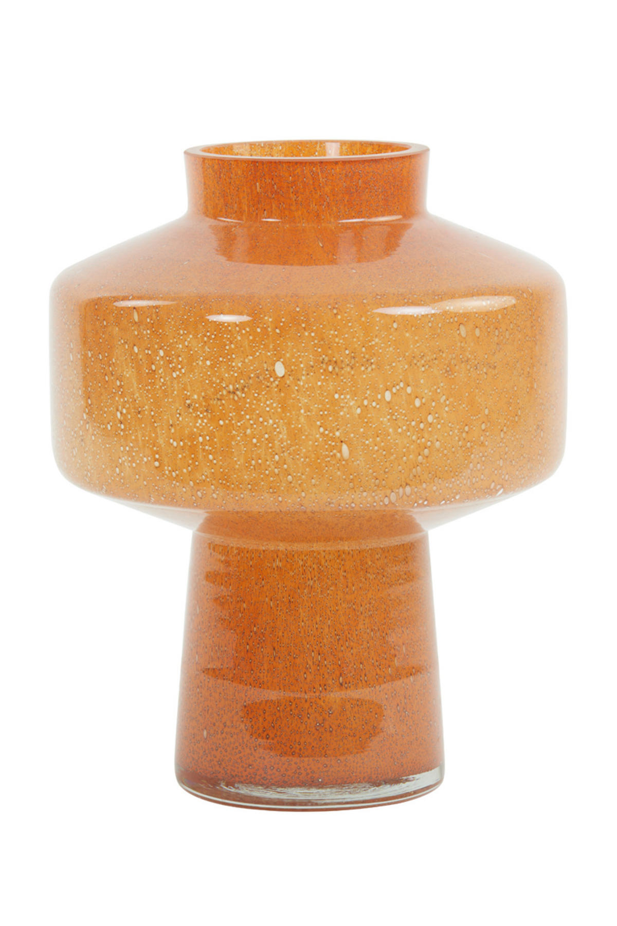 VASE Trasmon Orange Ø23,5/29,5 cm - Orange, Glas (23.5/29.5cm) - Light & Living