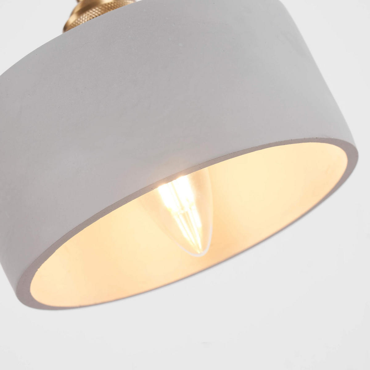 HÄNGELEUCHTE Liko, Grau, 16cm - Grau, Metall (16/16/8cm) - KOSILUM