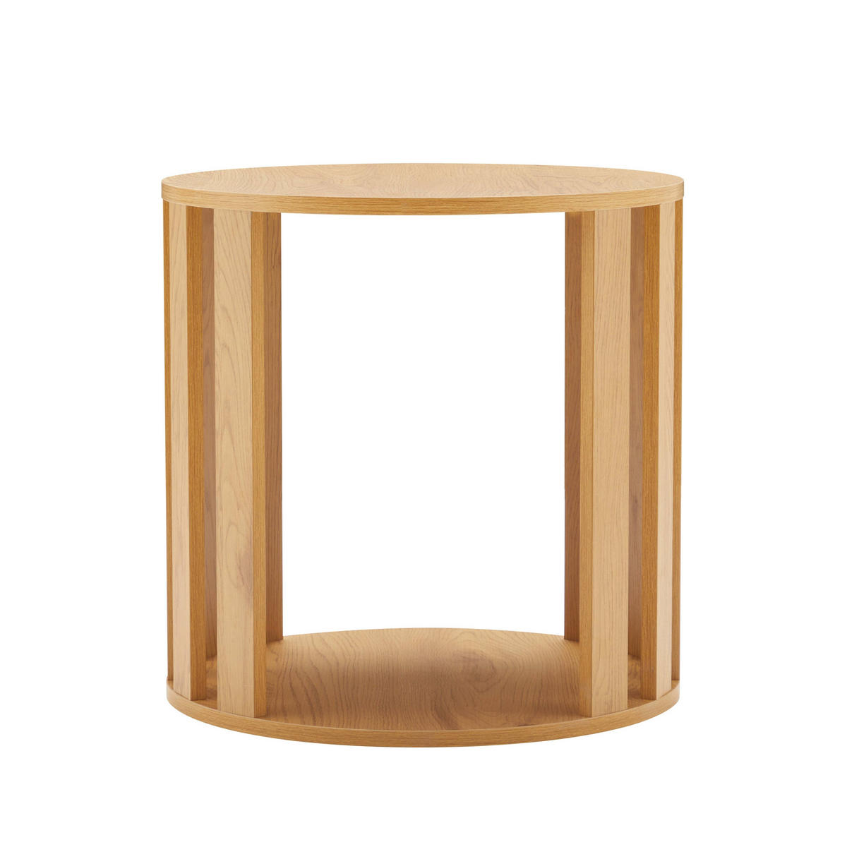 COUCHTISCH, helles Holz - Beige, Holz (50/50/50cm) - Oviala