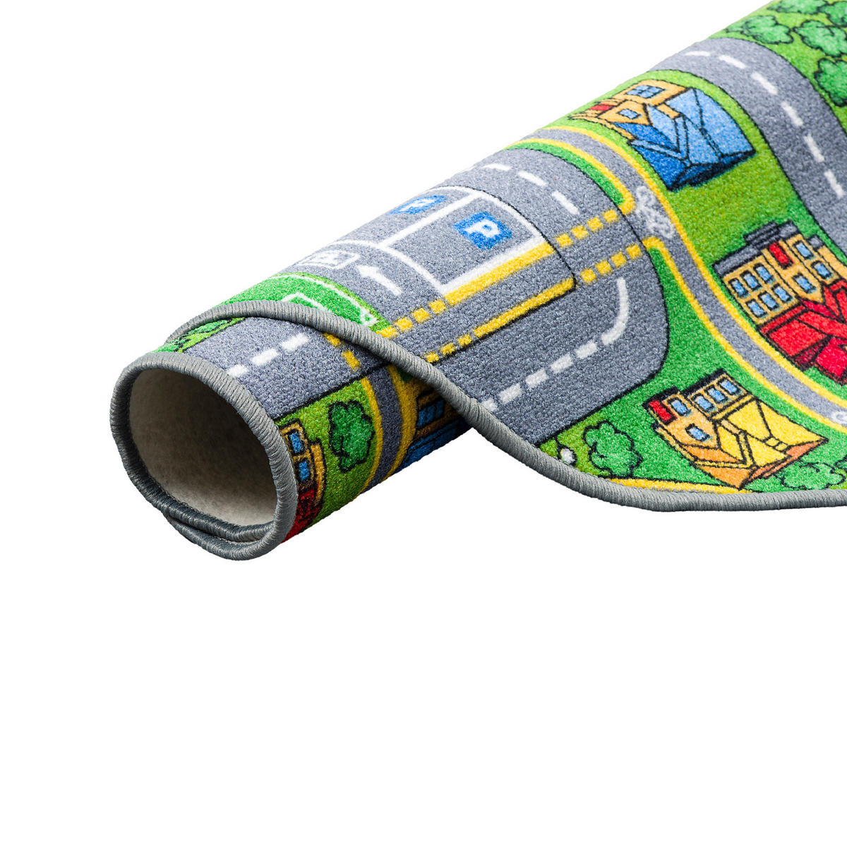 KINDER SPIEL TEPPICH ABENTEUERLAND BUNT RUND - Multicolor, Textil (200/200cm) - Snapstyle