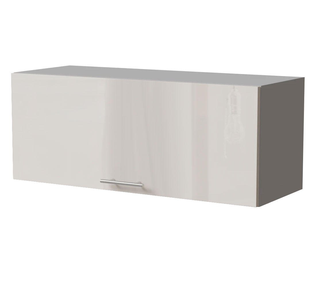 Feldmann-Wohnen Klapphängeschrank Creme, Grau 90x36x32.5 cm