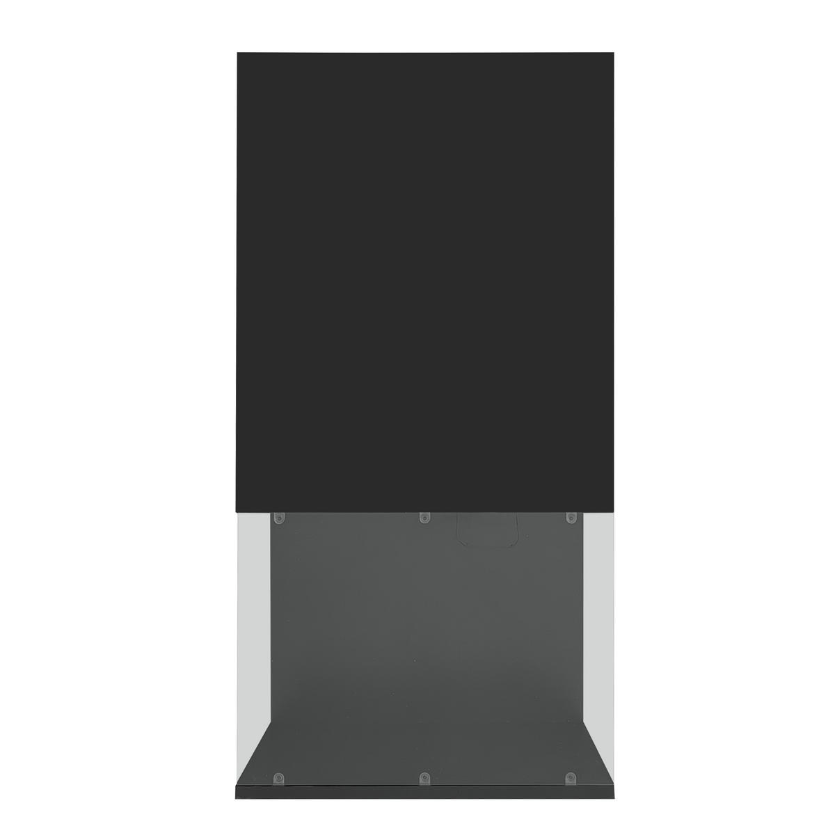 COUCHTISCH Hochglanz Glas-Optik mit Schublade modern stabile Konstruktion MDF/Spanplatte - Schwarz, Glas/Holzwerkstoff (100/50/32cm) - EVRYAE