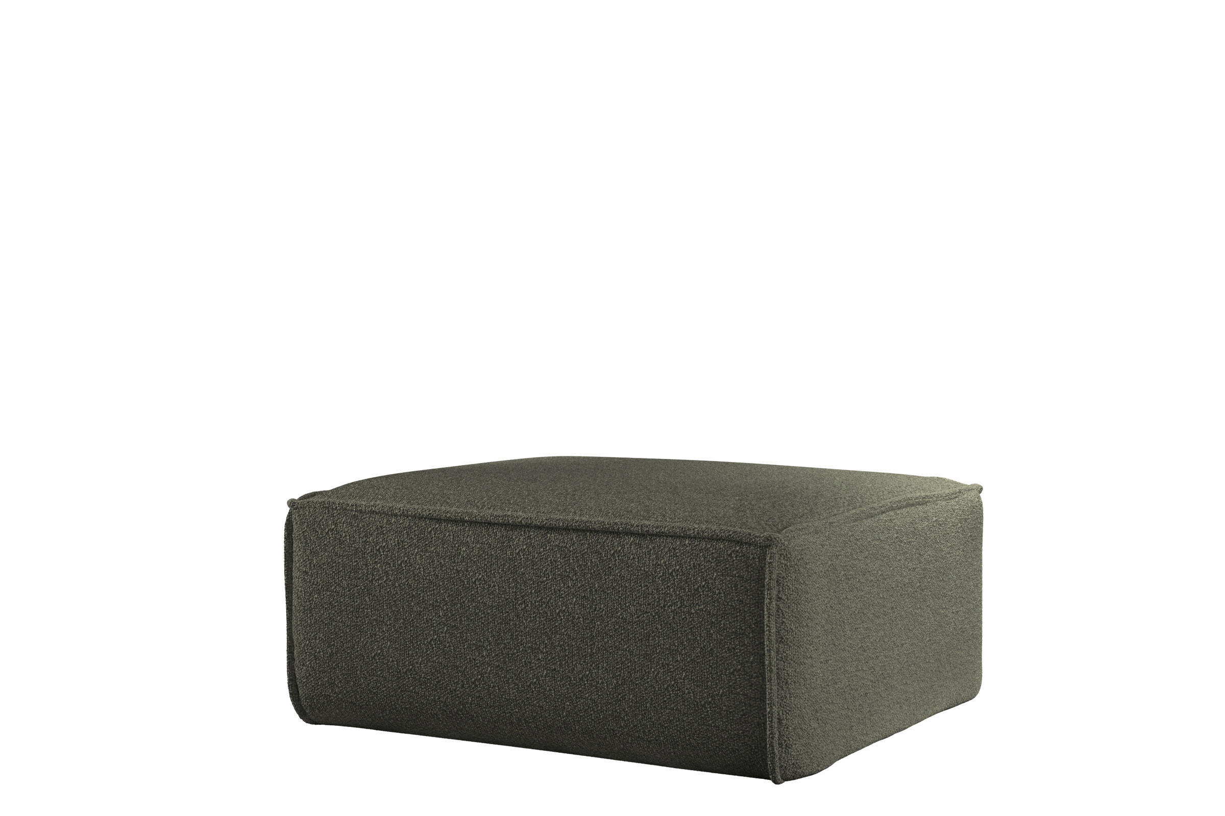 POLSTERHOCKER Celes Premium Ascot Bukla - Jadegrün, Holzwerkstoff/Textil (85/40/85cm) - Fun Möbel