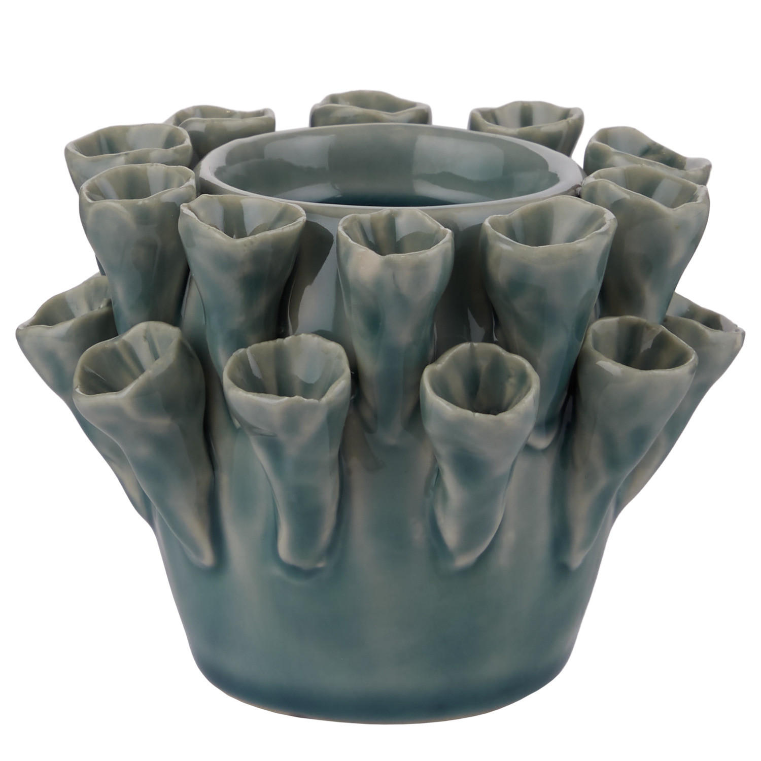 TEELICHTHALTER Coral - Türkis, Keramik (7cm) - Butlers