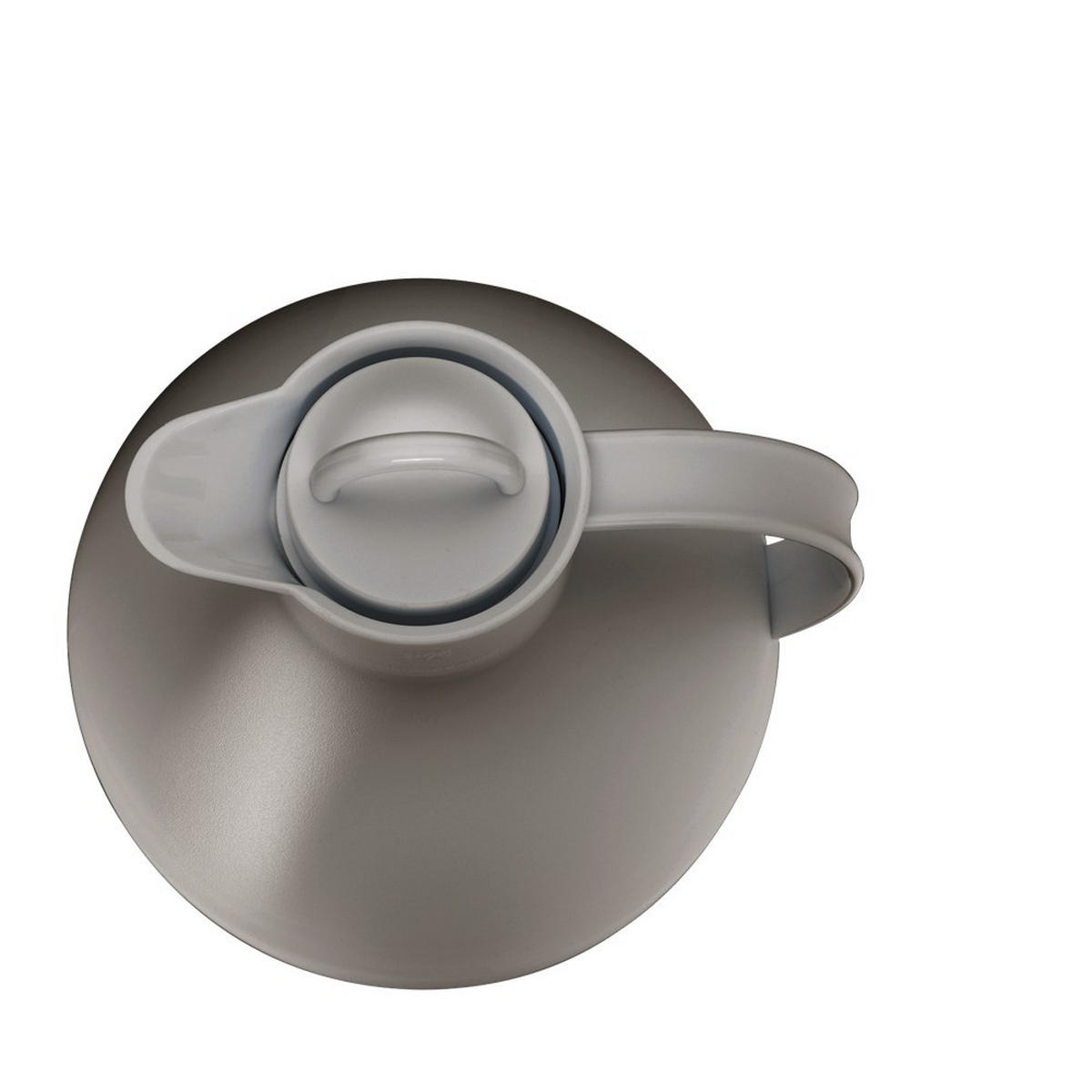ISOLIERKANNE KUGEL, Kunststoff / Hartglaseinsatz, Desert Grey Mat, 0.94 L - Grau, Metall (0.94L) - Alfi