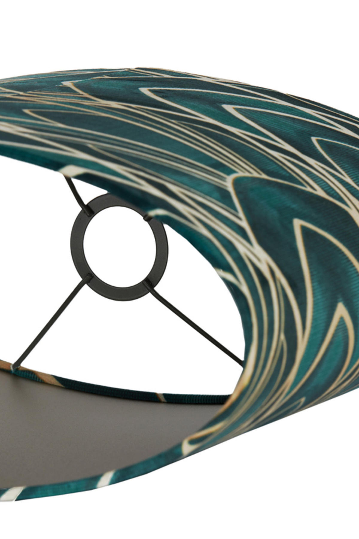 LAMPENSCHIRM Tiara Grün 38/17,5/28 cm - Grün, Textil (38/17.5/28cm) - Light & Living