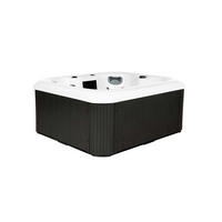 OUTDOOR Whirlpool SEA STAR PURE 180 x 160 cm für 4 Personen - Anthrazit, Kunststoff (160/79/180cm) - Home Deluxe
