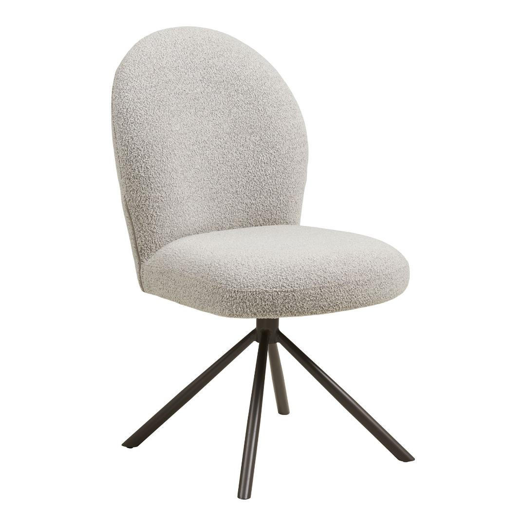 ESSZIMMERSTUHL, Asta, Sandfarben, Stoff, 63 x 50 x 92 cm - Sandfarben, Textil/Metall (63/92/50cm) - ebuy24