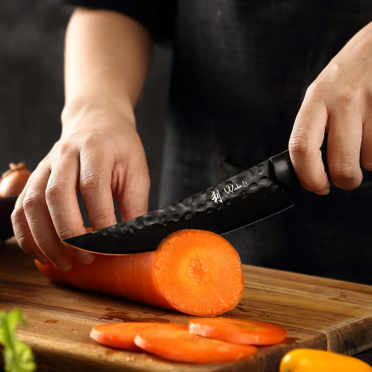 FILETIERMESSER 15 cm - Schwarz, Metall (1cm) - Wakoli