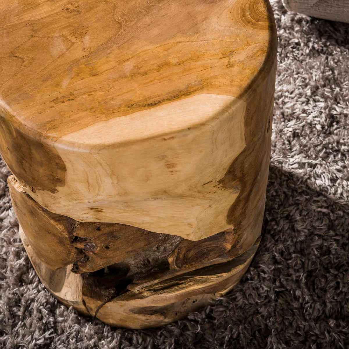 BEISTELLTISCH Line Braun 30/30/40 cm - Braun, Holz (30/30/40cm) - Hoyz Collection