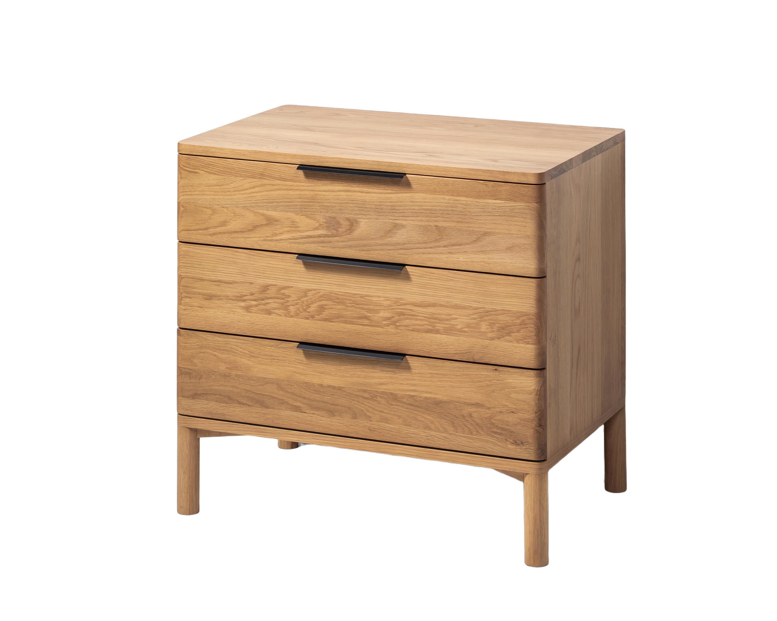 KOMMODE Harry, Natur Massiveiche - Beige, Holz (70/68/45cm) - WOODEK