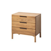 KOMMODE Harry, Natur Massiveiche - Beige, Holz (70/68/45cm) - WOODEK