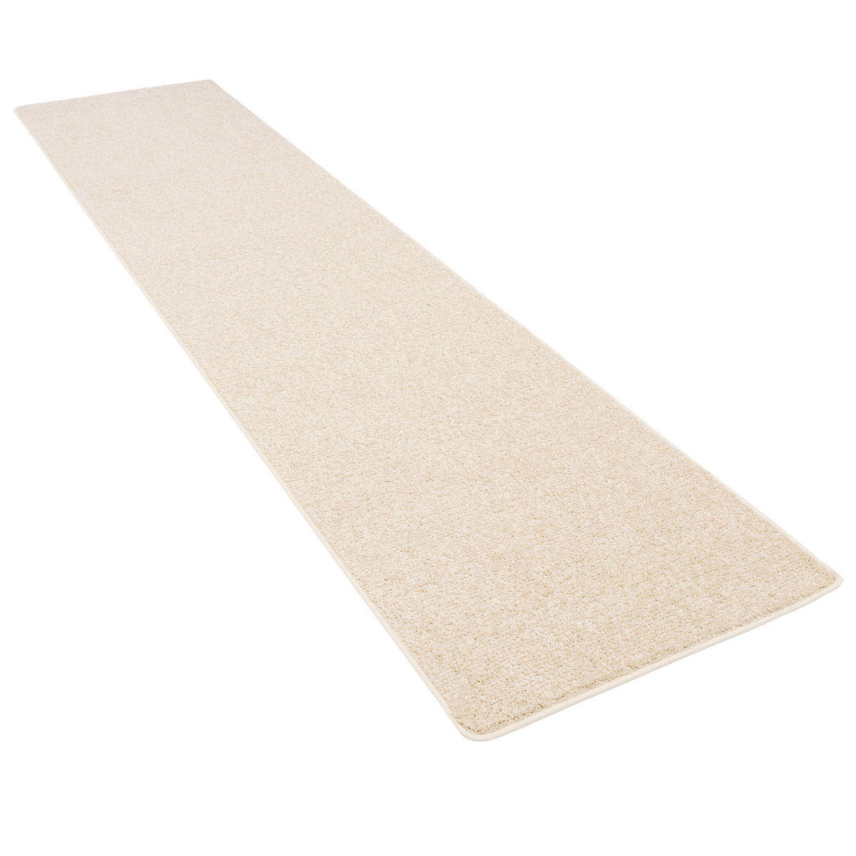 HOCHFLOR VELOURS TEPPICH LÄUFER MONA - Creme, Textil (80/320cm) - Snapstyle