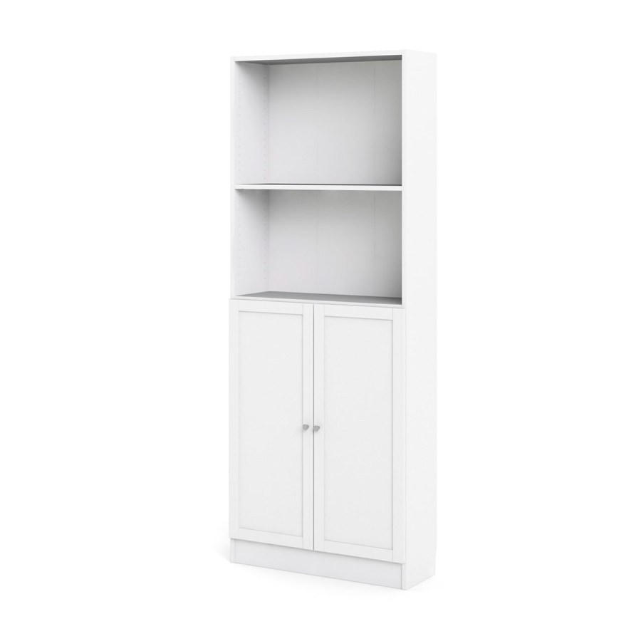 REGAL Weiß - Weiß, Holzwerkstoff (79/203/28cm) - ebuy24