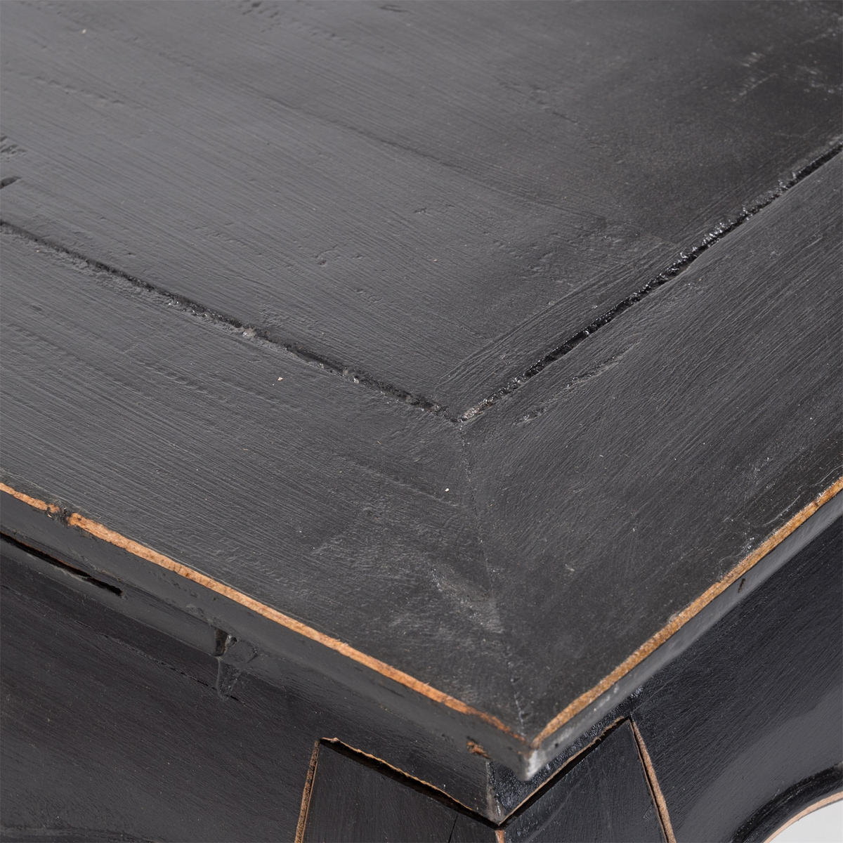 OPIUMTISCH EAST 100 Mahagoni Recyclingholz massiv 09 voodoo - schwarz - Schwarz, Holz (60/100/41cm) - DESIGN DELIGHTS