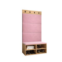 GARDEROBEN-SET 84/184/42 - Pink/Eichefarben, Holz (84/184/42cm) - MÖBEL KRYSPOL