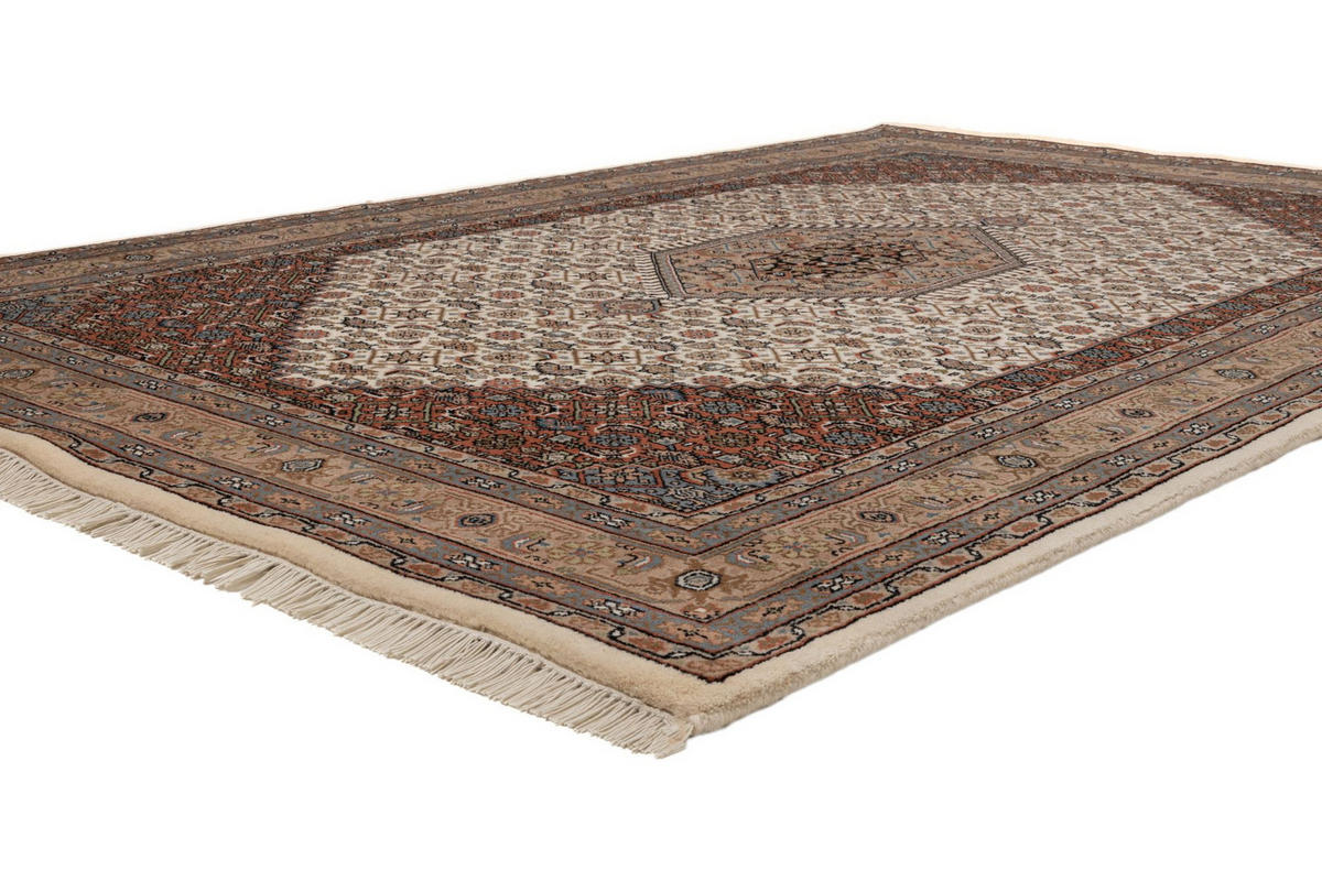 ORIENTTEPPICH Indo Bidjar, klassisch, strapazierfähig 40x60 cm - Creme, Textil (40/60cm) - Rug and Roll