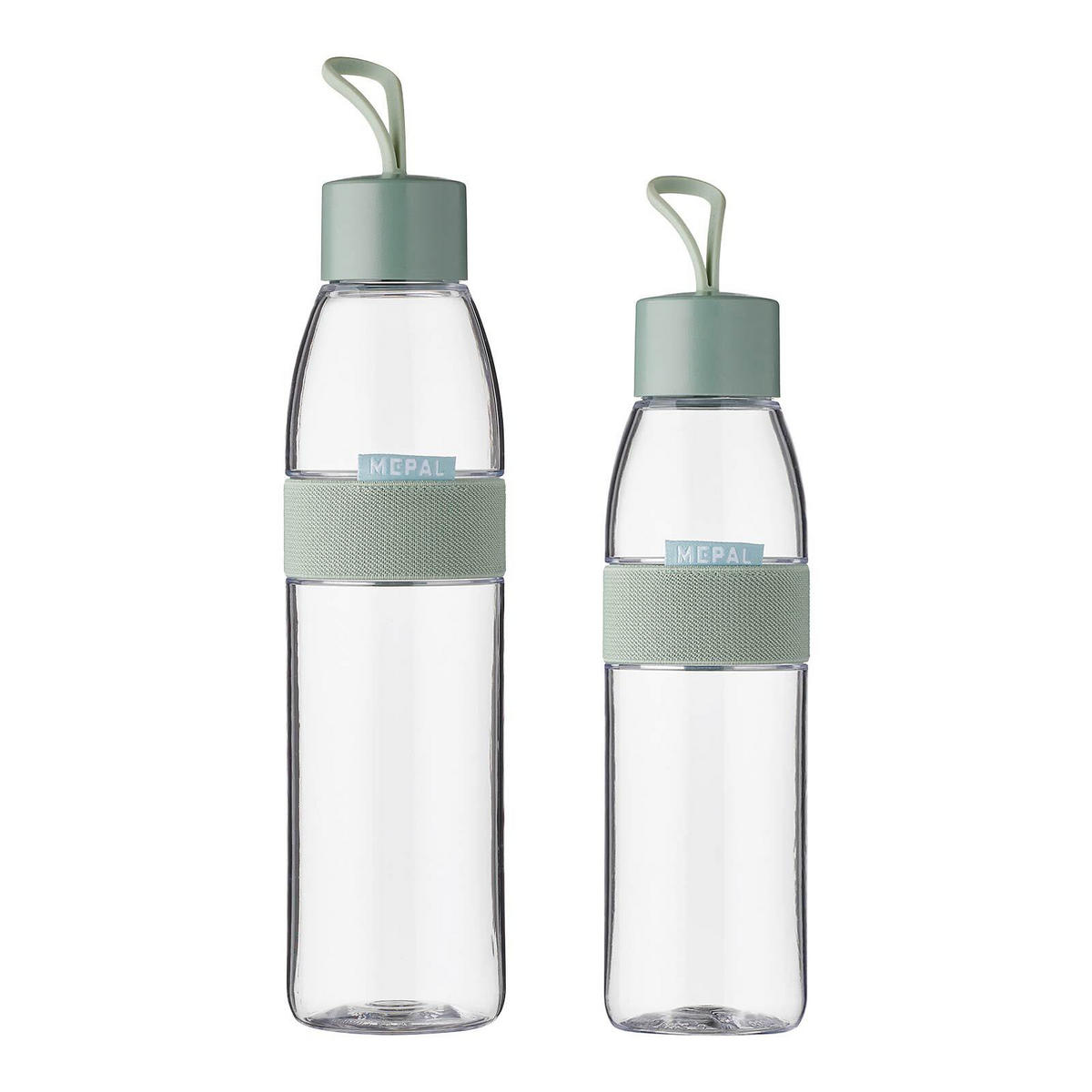 TRINKFLASCHEN ELLIPSE Nordic Sage 500 ml & 700 ml 2er Set - Mintgrün, Kunststoff (0.7L) - Mepal