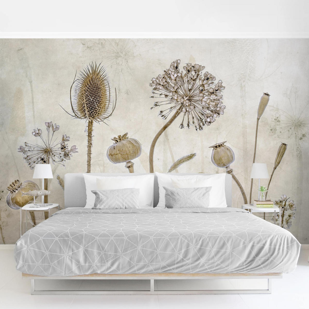 FOTOTAPETE Growing Old 288/190 cm - Eichefarben, Papier (288/190cm) - Bilderwelten