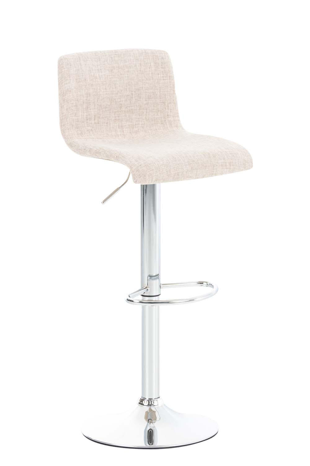 BARHOCKER BERLIN Creme Stoff - Creme, Textil/Metall (39/84/36cm) - DELUKE