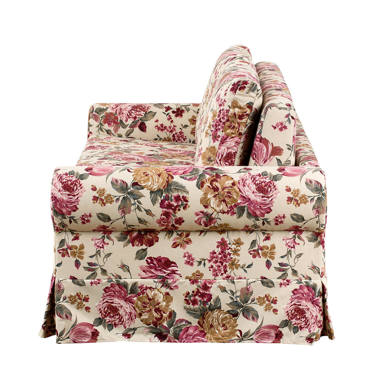 SCHLAFSOFA mit Husse - Beige/Rot, Textil (165/90/90cm) - home24