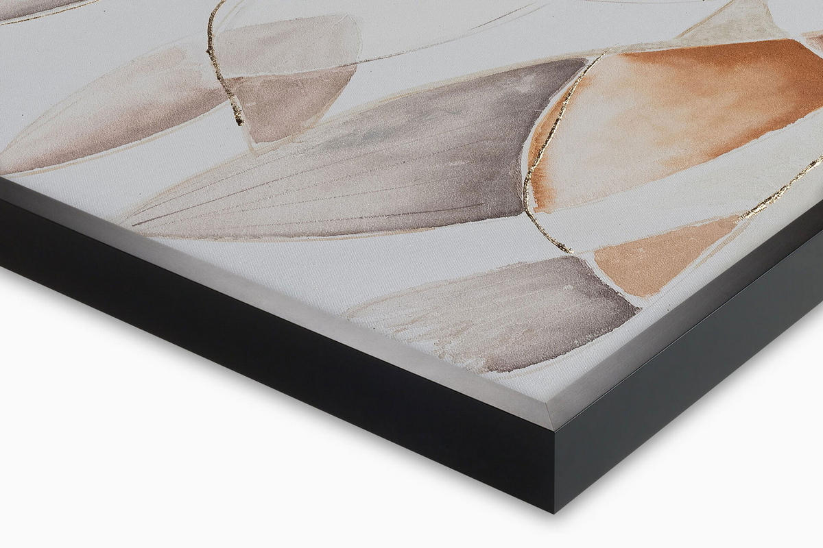 ACRYLBILD HANDGEMALT 80/80 cm - Taupe/Grau, Holz/Textil (80/80cm) - KUNSTLOFT