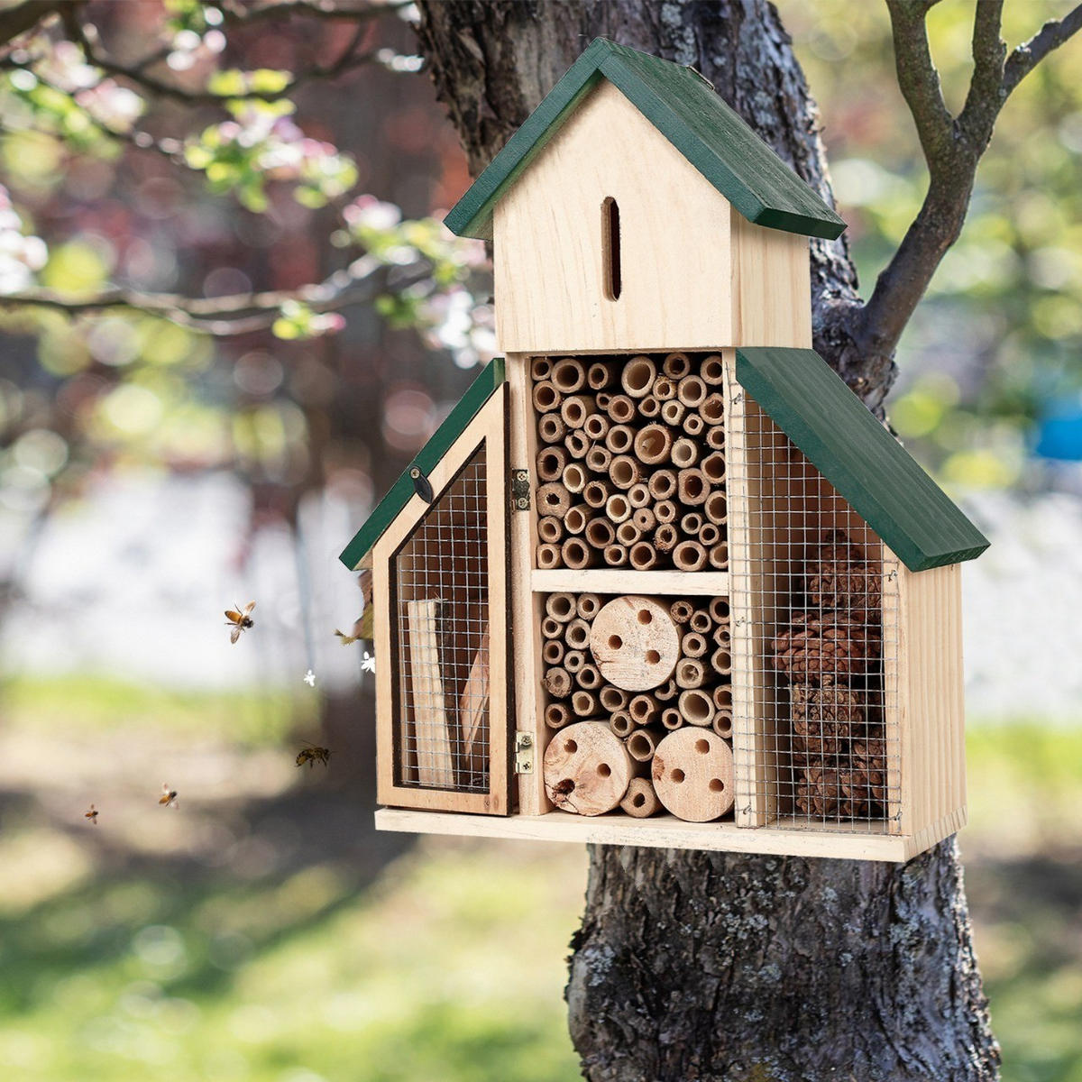 INSEKTENHOTEL 26/11/33 cm - Multicolor, Holz (11/33/26cm) - Authentics