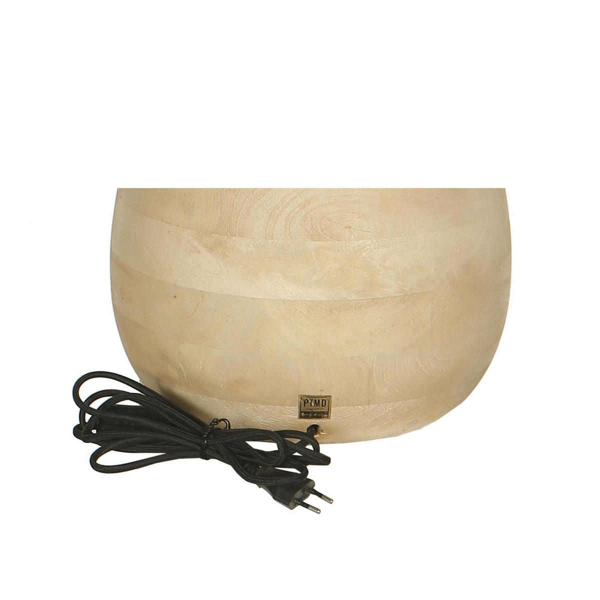 TISCHLAMPE Peake Beige 38/38/64cm - Beige, Holz (38/38/64cm) - PTMD Collection