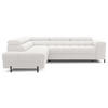 ECKSOFA Ferrucio L - Weiß (Royal 01) - Weiß, Holzwerkstoff (276/200cm) - Möblo