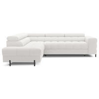 ECKSOFA Ferrucio L - Weiß (Royal 01) - Weiß, Holzwerkstoff (276/200cm) - Möblo