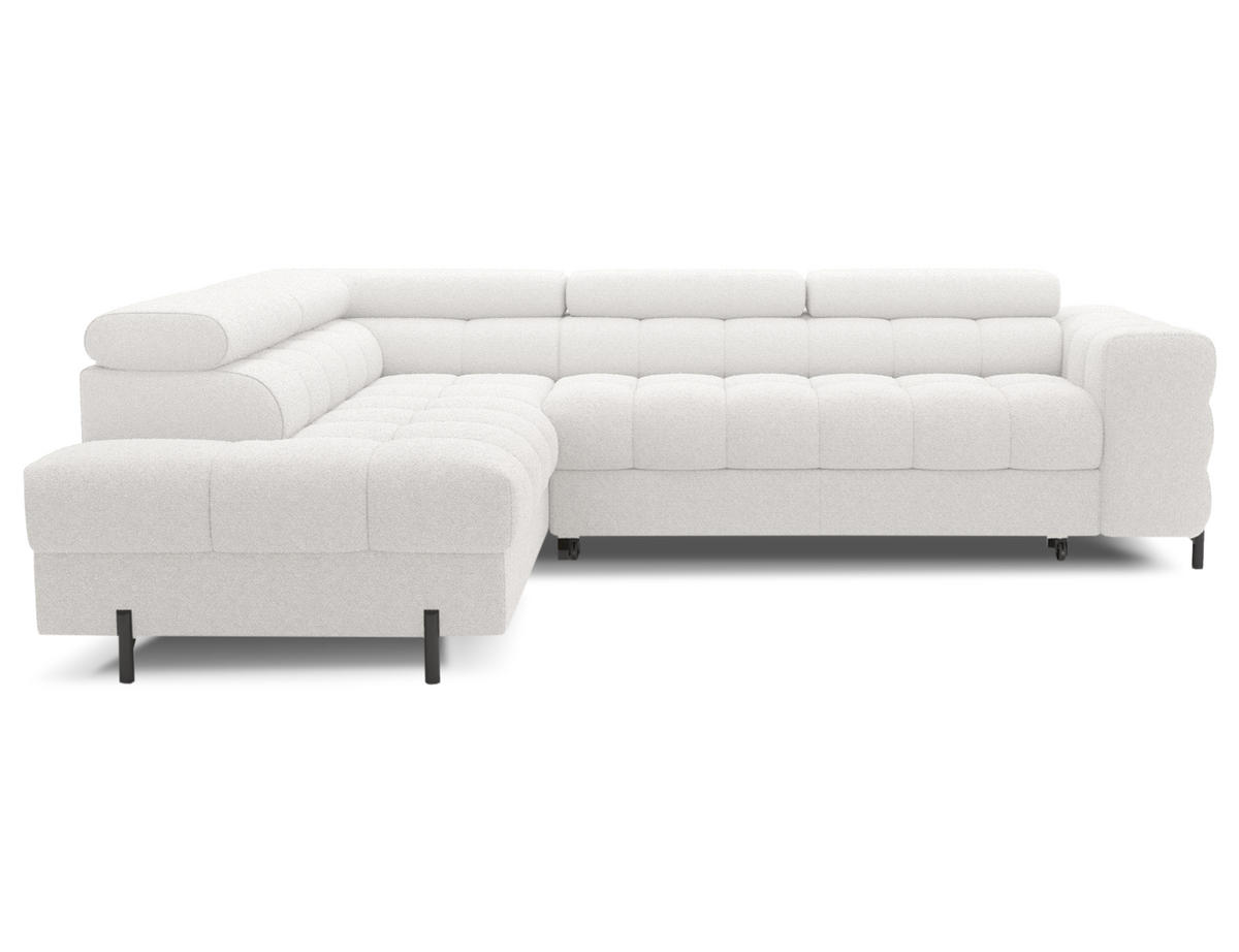 ECKSOFA Ferrucio L - Weiß (Royal 01) - Weiß, Holzwerkstoff (276/200cm) - Möblo