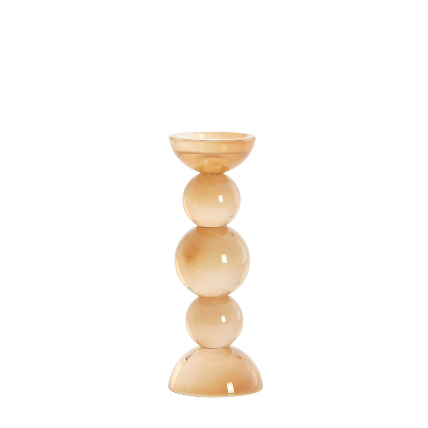 KERZENSTÄNDER Itinga - Orange - 10/10/26.5 cm - Orange, Glas (10/26.5/10cm) - Light & Living