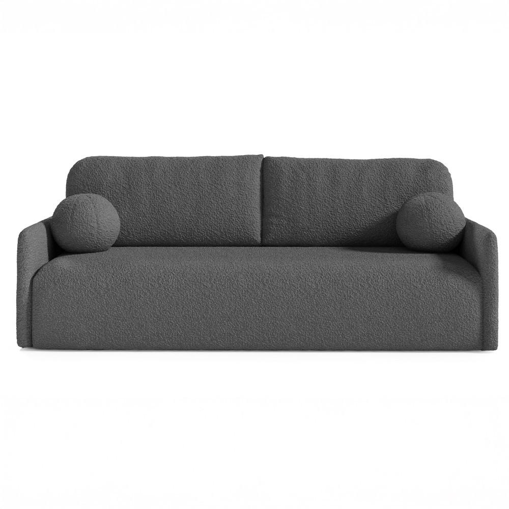 SCHLAFSOFA GLORI mit Bettkasten - QUELLE 92 - Grau, Textil (206/95/87cm) - Dekori_Interiors