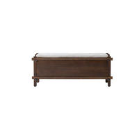 BETT-BANK Arko Braun aus Mango - Braun, Holz (120/48/40cm) - Tikamoon
