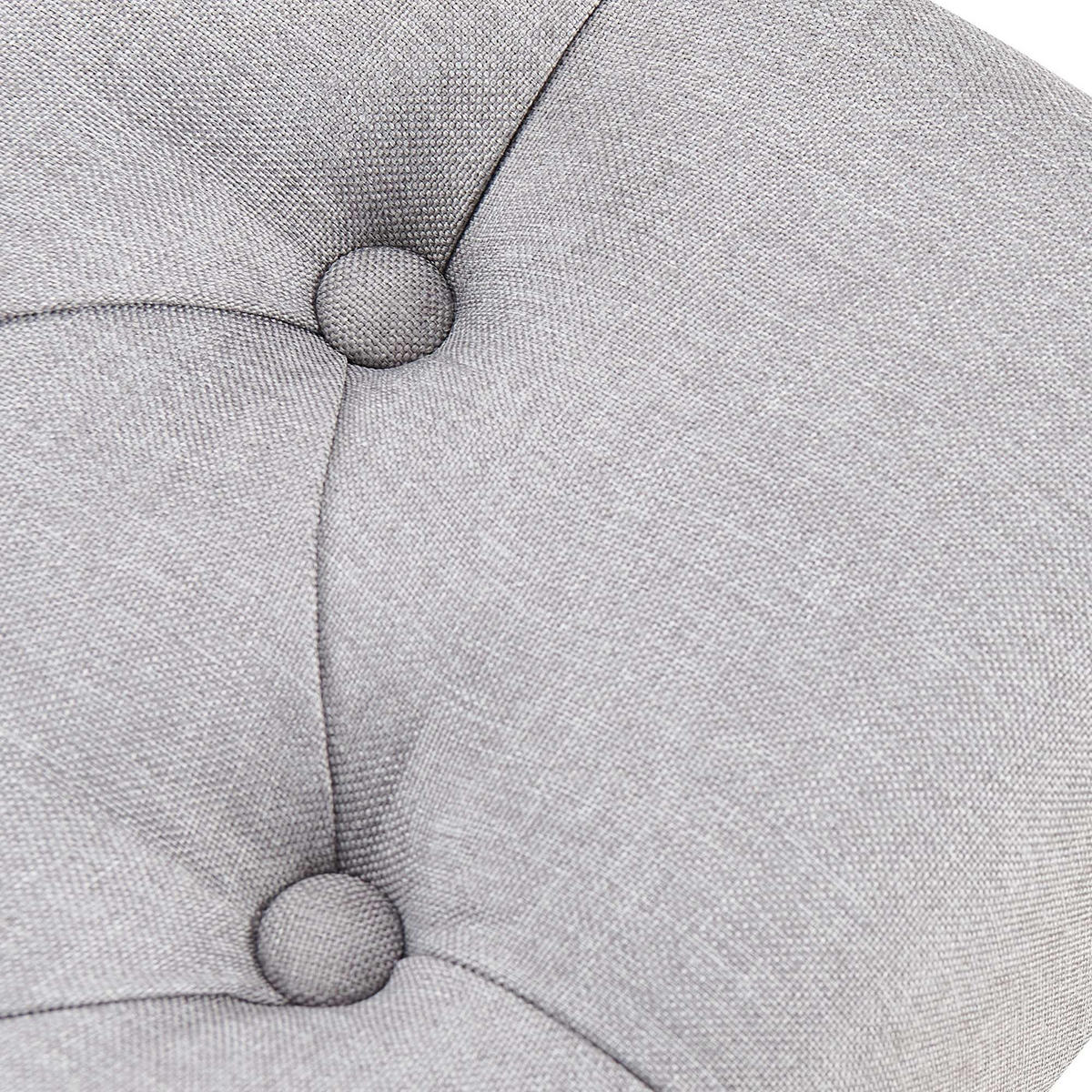 SITZBANK 120/38 cm Stoff Grau - Schwarz/Grau, Textil/Metall (120/46/38cm) - CLP