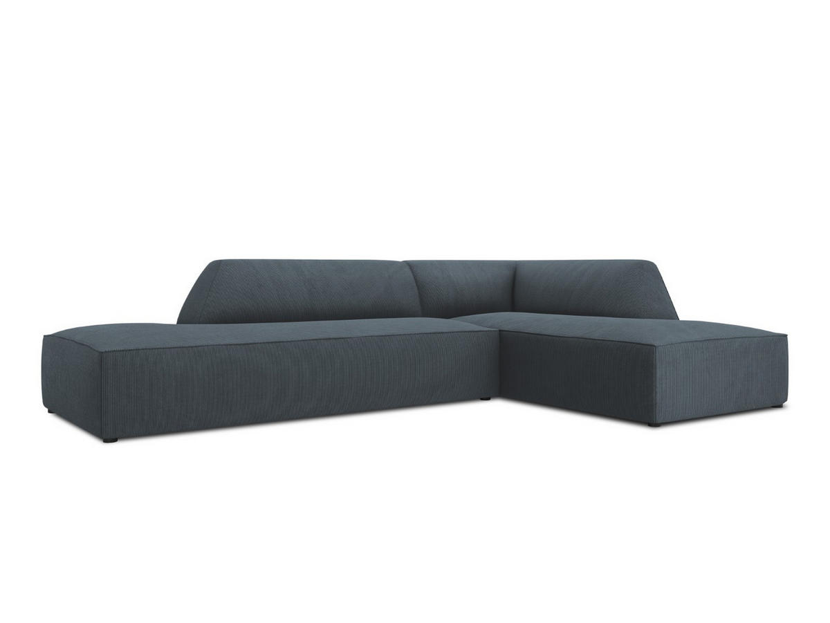 ECKSOFA rechts Ruby aus Cord blau 4 Sitzplätze - Blau, Textil (180/273cm) - Micadoni