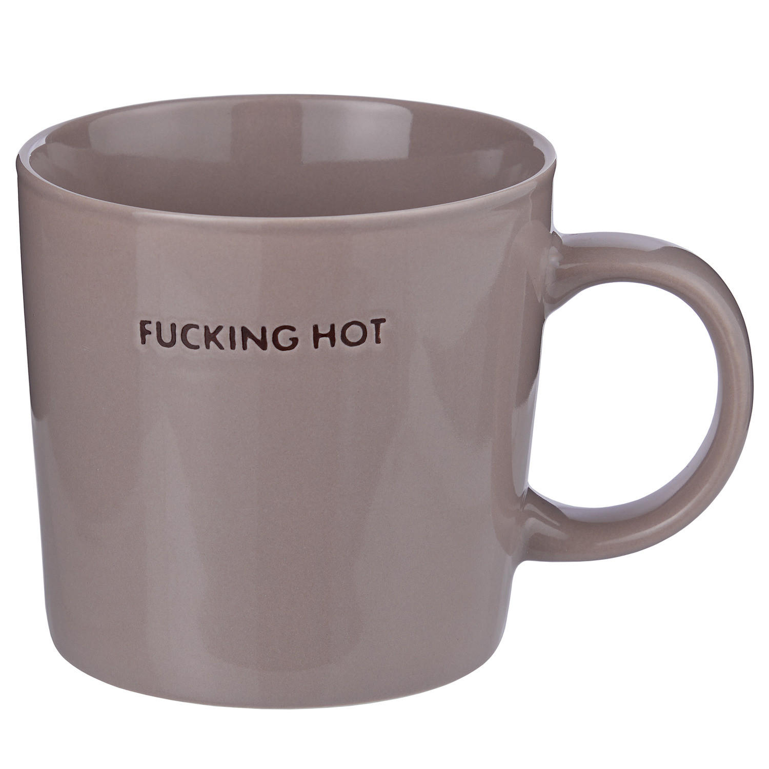 TASSE (6er Set) Good Vibes Hot - Grau, Keramik (0.4L) - BUTLERS