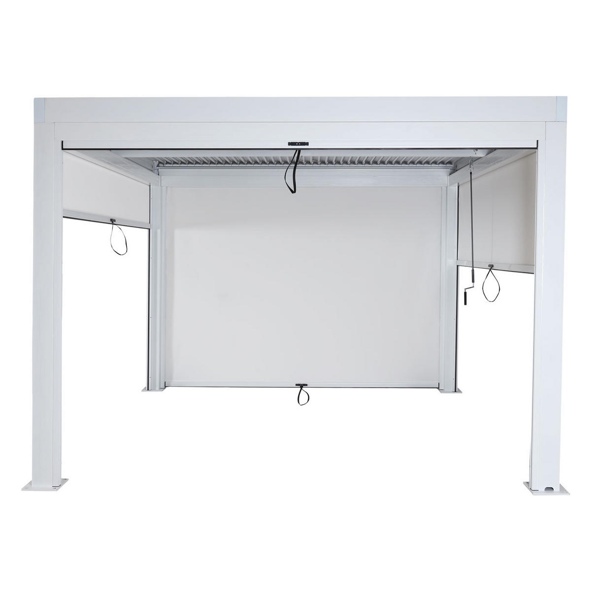 PERGOLA 4x Seitenwand 220x300x300cm Weiß - Weiß, Metall (300/220/300cm) - BERLINLODGE