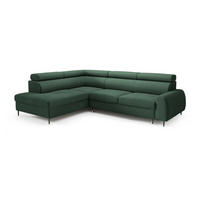 ECKSOFA Grün RICO Mit Schlaffunktion Links - Grün, Textil (274/203cm) - Sepro Meble