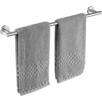 HANDTUCHHALTER Edelstahl gebürstet 65 cm - Grau, Metall (8.1/5/65cm)