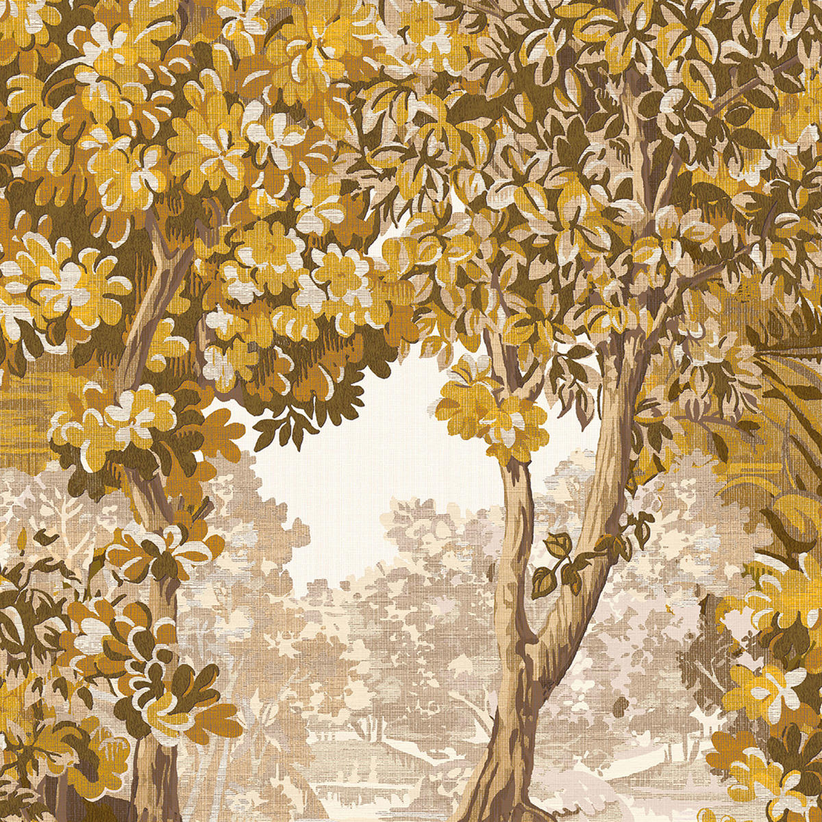 VLIESTAPETE Bodenham Autumn - Braun, Papier/Kunststoff (52/1000cm) - Graham & Brown