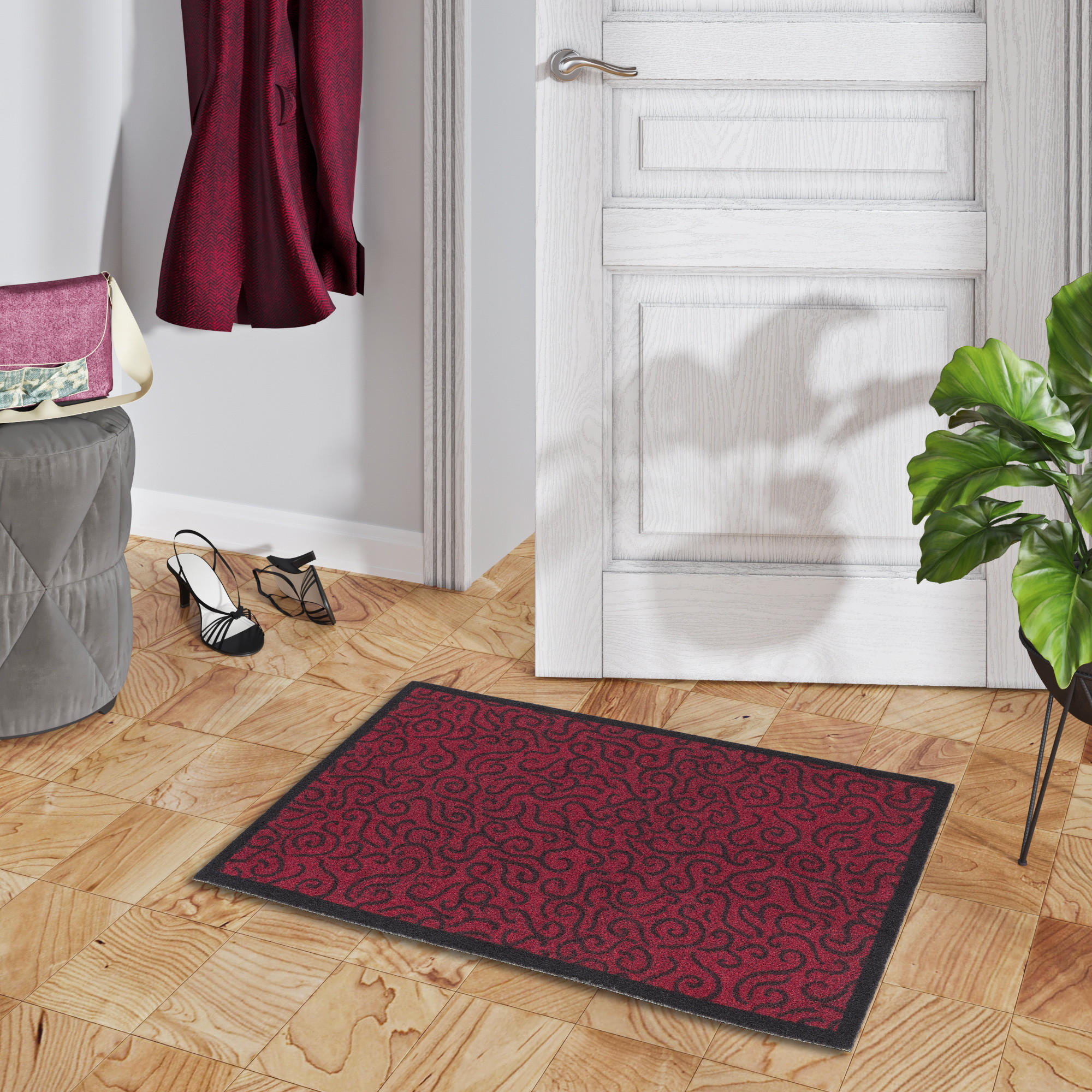 FUSSMATTE SAUBERLAUF SUPERCLEAN - Rot, Textil (60/90cm) - Pergamon